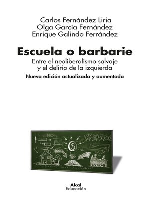 cover image of Escuela o barbarie (Nueva edición actualizada y aumentada)